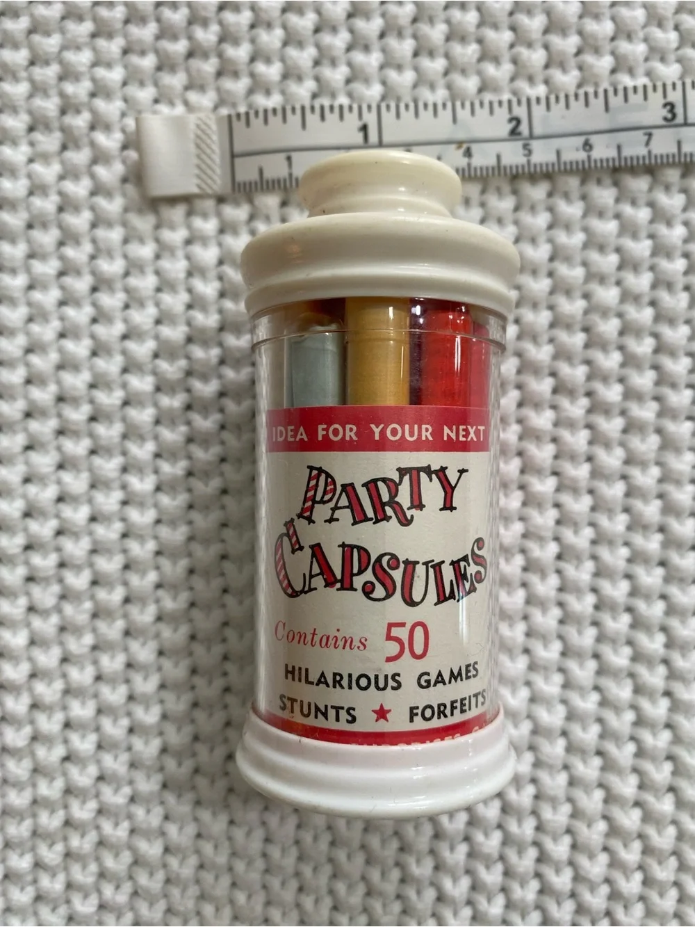 1960s Party Capsules Game  - Assorted ideas for your next party